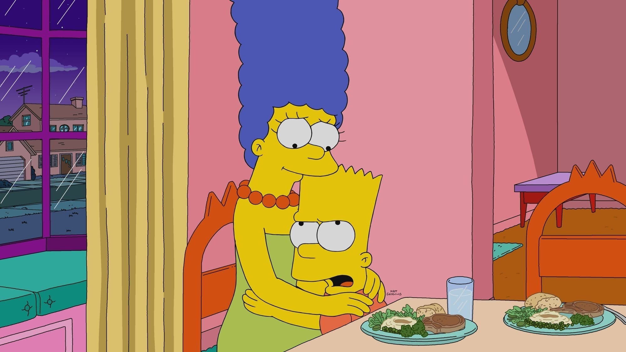 What are the names of Marge Simpson's twin sisters?